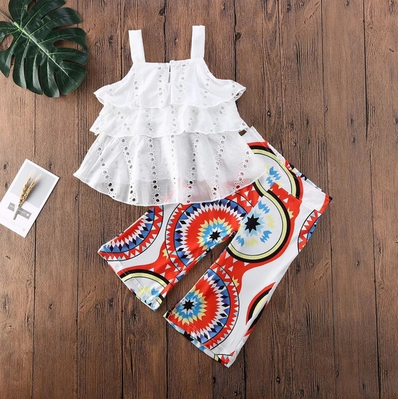 None Other - 2pcs Ruffle set for Girls None Other - 2pcs Ruffle set for Girls